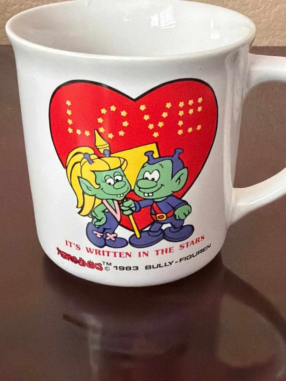 1983 Astrosniks Coffee Mugs Bully Figuren Star Power Korea Set of 4 - Picture 14 of 15